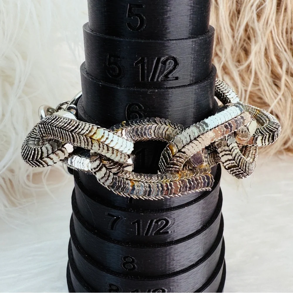 Chunky Silvertone Large Textured Chain Link Toggle Closure Bracelet